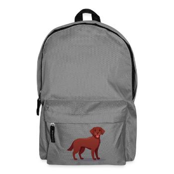 Labrador brun foncé (bande dessinée) - Sac à dos - gris éléphant - Devant