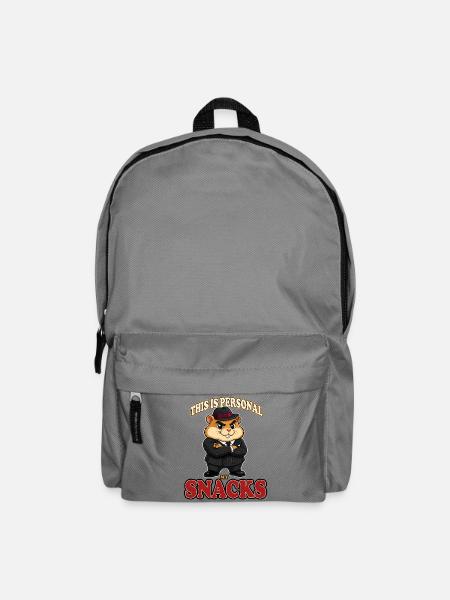Das ist persönlich. Mein Snacks-Hamster-Gangster-Maskottchen - Rucksack - Mittelgrau