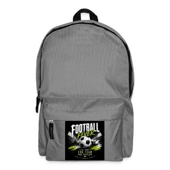 Fußball Fever: Teamgeist & Leidenschaft - Rucksack - Mittelgrau - Vorne