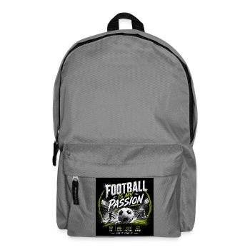 Fußball Meine Leidenschaft - Rucksack - Mittelgrau - Vorne