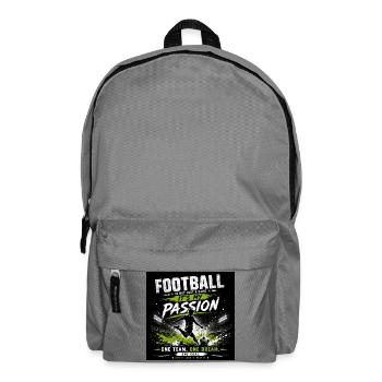 Passion du football – mon rêve d’équipe - Sac à dos - gris éléphant - Devant