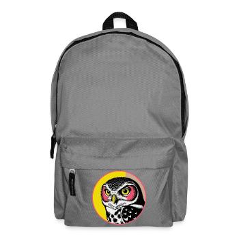 Hibou coloré - Sac à dos - gris éléphant - Devant