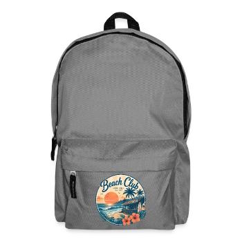 Sunset at Beach Club Retro - Backpack - elephant grey - Front