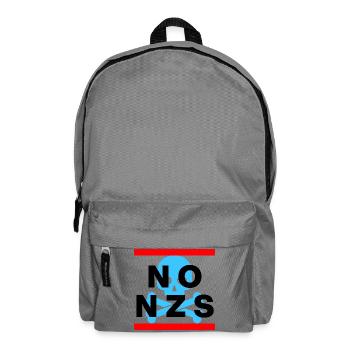 NO NZS NEVER AGAIN ANTI-FASCISM NO AFD BLUE - Backpack - elephant grey - Front