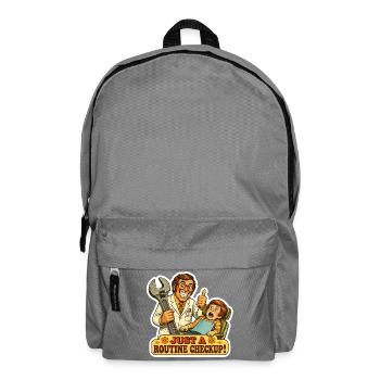 Just A Routine Checkup Funny Dentist Dental Gift - Backpack - elephant grey - Front