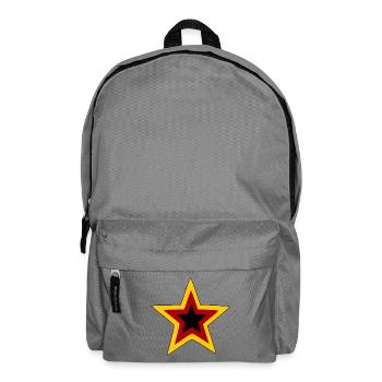 Germany Retro Star Logo - Backpack - elephant grey - Front