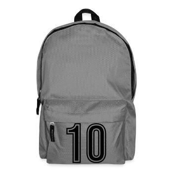 10 Number Symbol - Backpack - elephant grey - Front