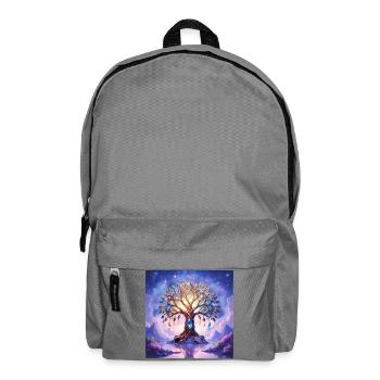 Dreamlike luminous gem tree - Backpack - elephant grey - Front