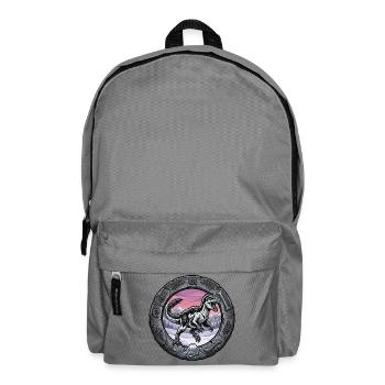 Anneau Dino : YuTyrannos dans un cadre fossile - Sac à dos - gris éléphant - Devant