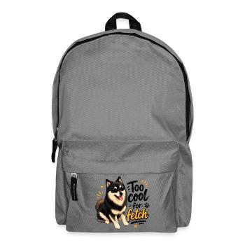 Too Cool Finnish Lapphund - Backpack - elephant grey - Front