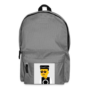Flashy DJ with Black Sunglasses - Backpack - elephant grey - Front