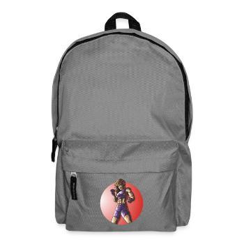 MMA Fighter Fitness Woman Design - Backpack - elephant grey - Front