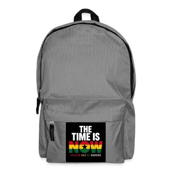 The Time Is Now No Borders - Backpack - elephant grey - Front