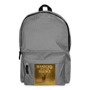 Wander Into the Silence - Backpack - elephant grey - Front