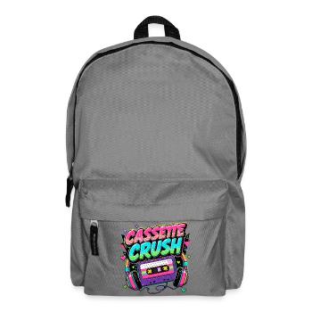 Casette Crush 80s - Backpack - elephant grey - Front