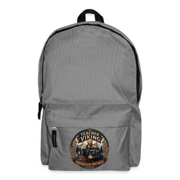 Lehrer Wikinger-Lektionsplaner - Rucksack - Mittelgrau - Vorne