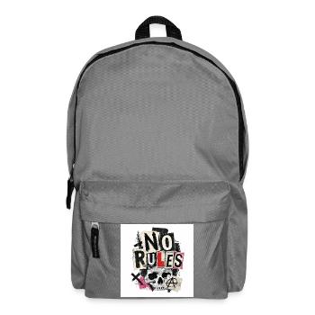 Keine Regeln - Rucksack - Mittelgrau - Vorne