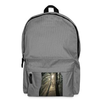Waldsonnenstrahlen im Morgenlicht - Rucksack - Mittelgrau - Vorne