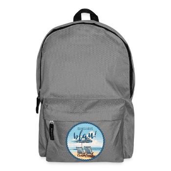 Ich mache heute blau – Strand Humor - Rucksack - Mittelgrau - Vorne