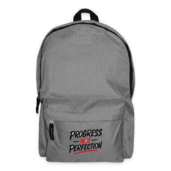 progress not perfection - Backpack - elephant grey - Front