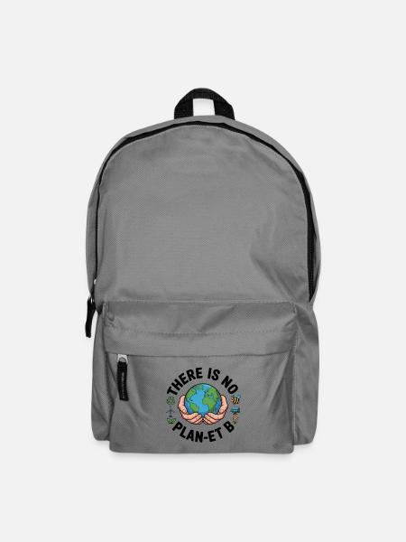 Es gibt kein Plan-et B - Rucksack - Mittelgrau