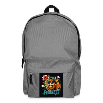 Écureuil cool dans le style Pop Art des bandes dessinées - Sac à dos - gris éléphant - Devant