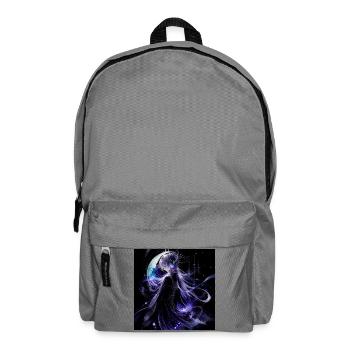 Celestial Moon Goddess Fantasy Art – Cosmic Purple - Rucksack - Mittelgrau - Vorne