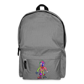 Figurine colorée - Sac à dos - gris éléphant - Devant