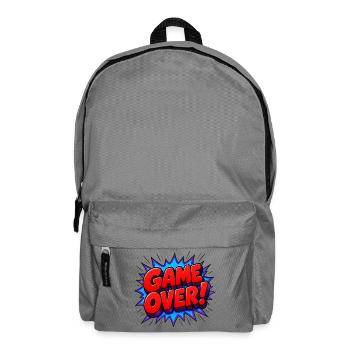 Comic Pop Art Game Over Statement  - Rucksack - Mittelgrau - Vorne