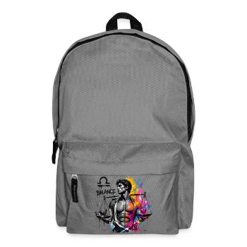 Libra Men – Astrology Gift - Backpack - elephant grey - Front