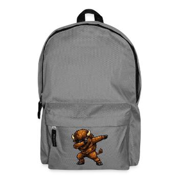 Dabbing Bison - Rucksack - Mittelgrau - Vorne