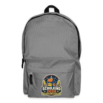 Schulkind 2026 Erster Schultag - Rucksack - Mittelgrau - Vorne