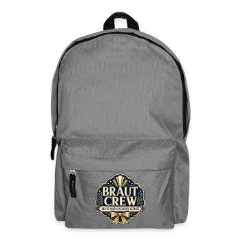Braut Crew Hochzeitsedition - Rucksack - Mittelgrau - Vorne