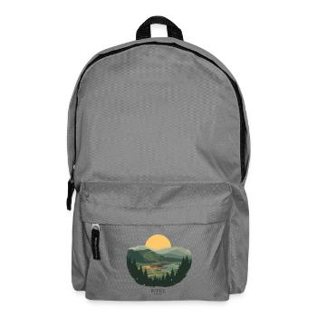 Eifel Volcano Landscape | Vintage Poster - Rucksack - Mittelgrau - Vorne