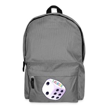 Würfel, 1. Klasse 2026 - Rucksack - Mittelgrau - Vorne