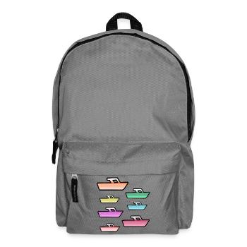Motor boats - Backpack - elephant grey - Front