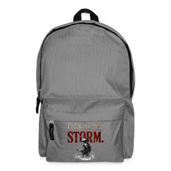 Calm In The Storm - Samurai Ronin Stoic Mindset - Backpack - elephant grey - Front