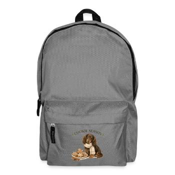 Saison des biscuits Teckel à longs cheveux Noël - Sac à dos - gris éléphant - Devant