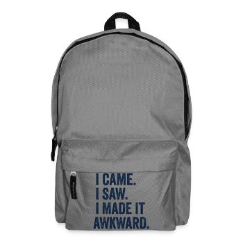 Je suis venu. J’ai vu. J’ai rendu ça gênant - Sac à dos - gris éléphant - Devant