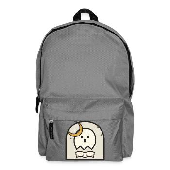 Reading Spirit Under Moonlight - Backpack - elephant grey - Front