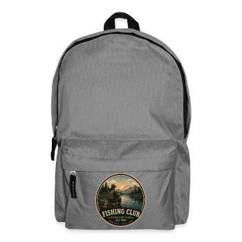 Angelclub Vintage Abenteuergrafik - Rucksack - Mittelgrau - Vorne