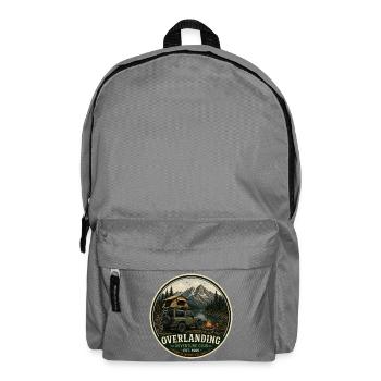 Graphique d’aventure vintage Overlanding - Sac à dos - gris éléphant - Devant