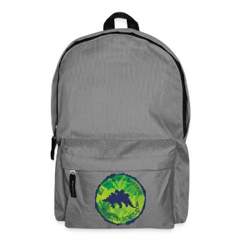Stegosaurus Adventure Finally School – Schoolchild - Backpack - elephant grey - Front