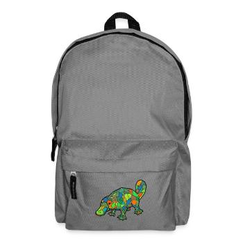Mosaic Platypus Rainbow Style - Backpack - elephant grey - Front