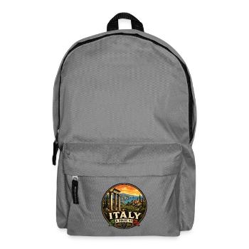 Italy Dolce Vita Vintage Travel Badge - Backpack - elephant grey - Front