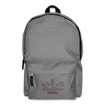 Yoga-Level Maximum Wasserschwein Yoga Posen - Rucksack - Mittelgrau - Vorne