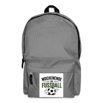 Wochenende Fußball Vintage - Rucksack - Mittelgrau - Vorne
