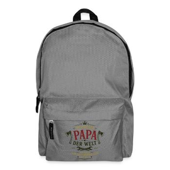 Der beste Papa der Welt - Rucksack - Mittelgrau - Vorne