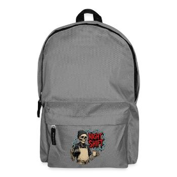 Night Shift Coffee – Barista Skeleton Night Shift - Backpack - elephant grey - Front