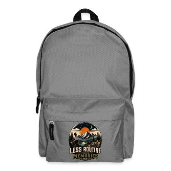 Moins de routine, plus de souvenirs - Sac à dos - gris éléphant - Devant
